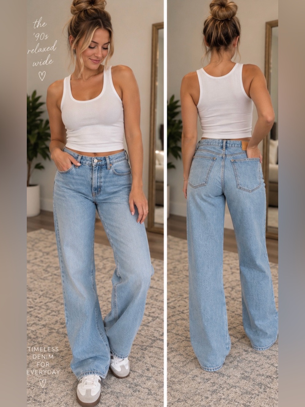 Denim Forum Aritzia ’90s Relaxed Mid-Rise Wide Leg Jeans 30
